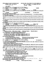 Đề kiểm tra phát triển thi THPT Quốc gia môn Sinh học Lớp 11 - Năm học 2016-2017 - Trường THPT Lai Vung 3